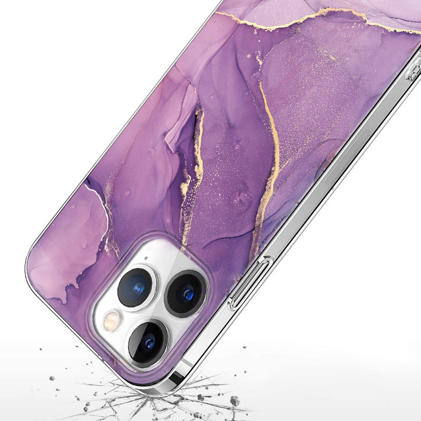 Inspire Series Purple Marble Case - iPhone 15 Pro - CP00461