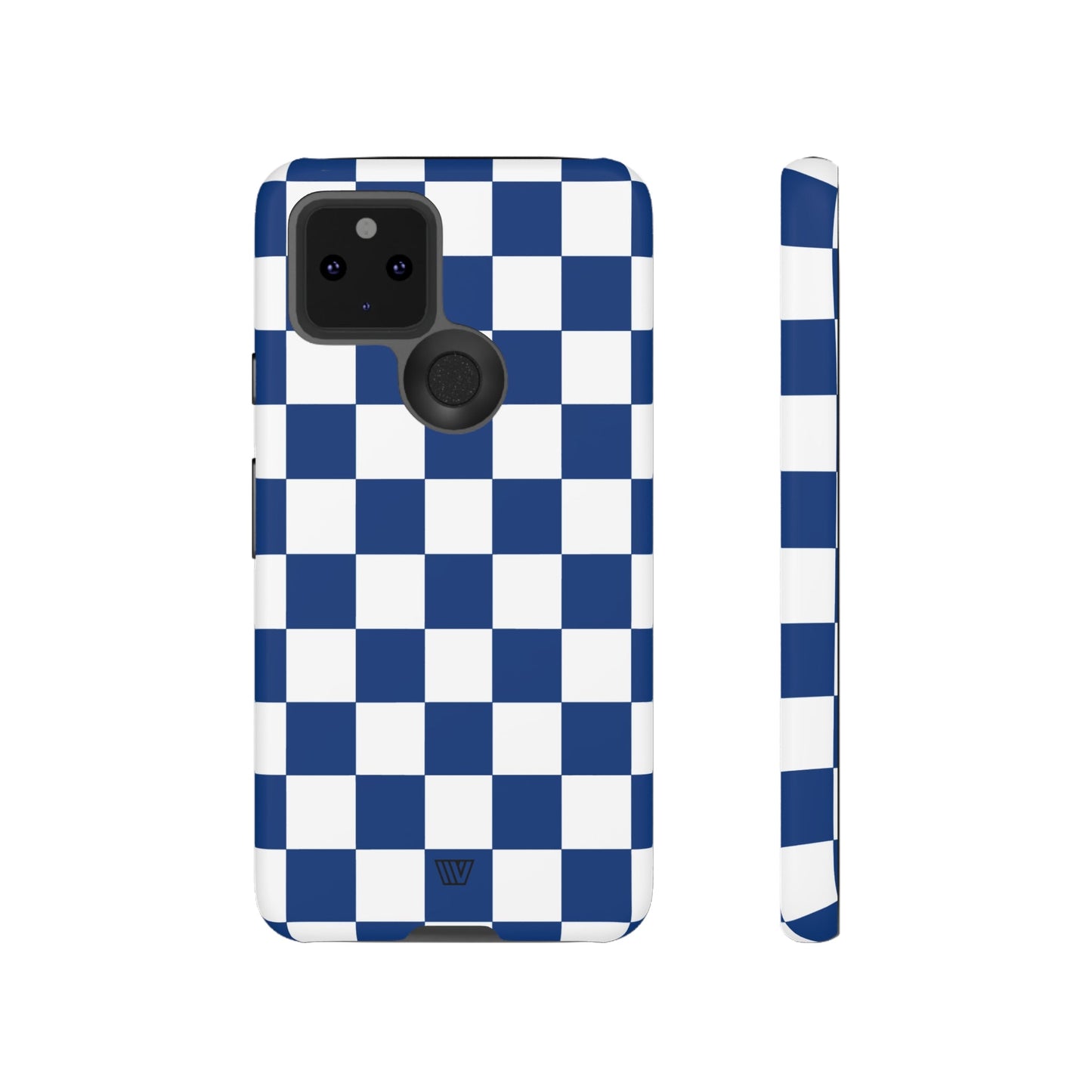 BLUE WHITE CHECKERBOARD | Tough Phone Case