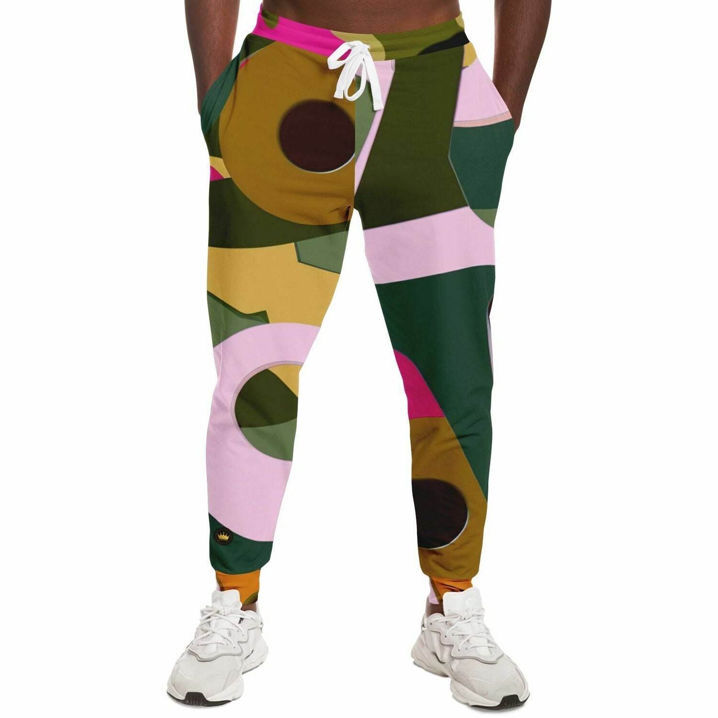 My 70s Retro Geo Eco-Poly Camo Unisex Joggers