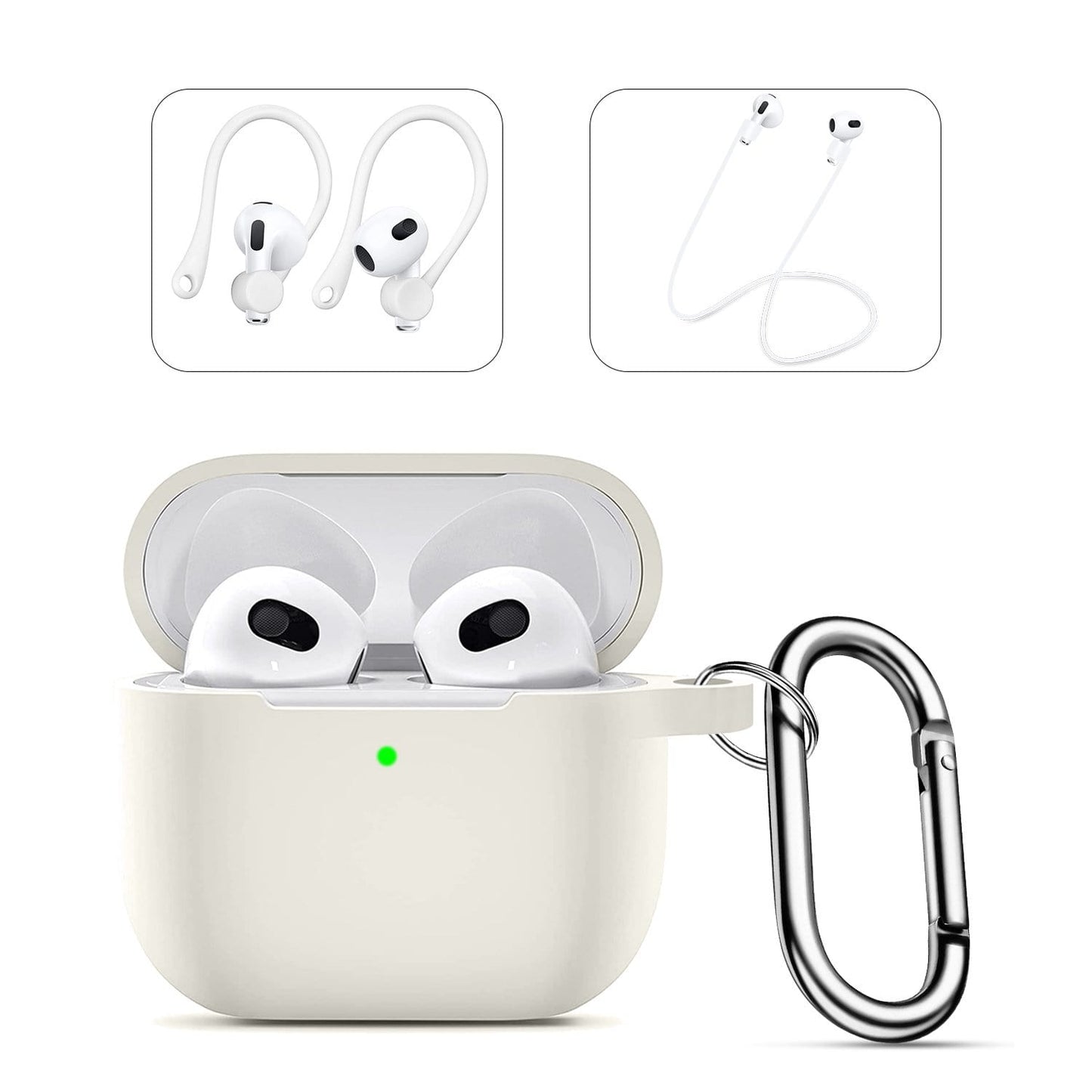 Glow White Liquid Silicone Case - Apple AirPods 3