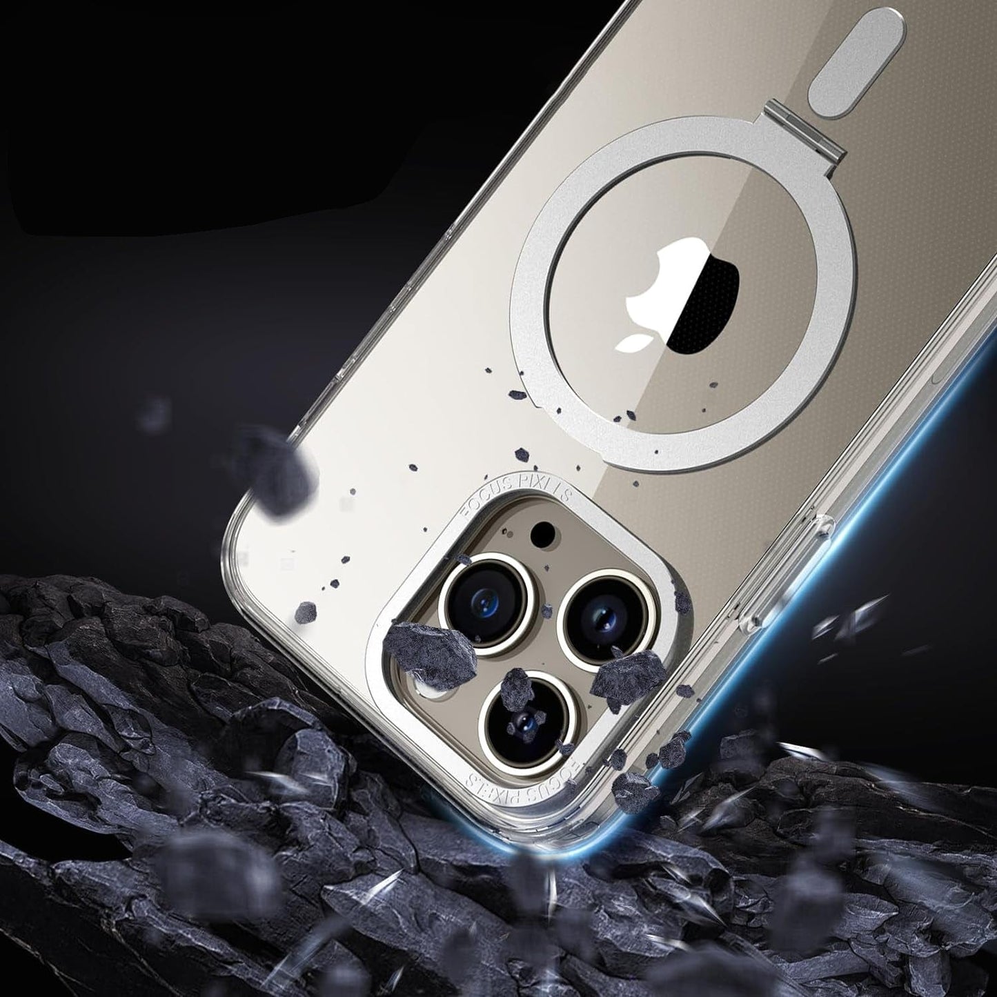 Venture Series Clear Kickstand Case - iPhone 15 Pro Max