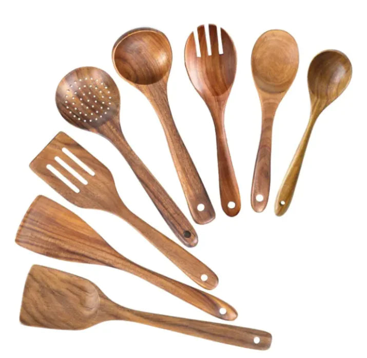 Wooden Kitchen Utensil Set