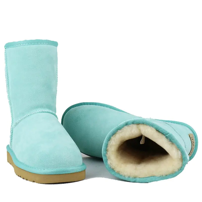 Cozy Winter Boots - Authentic Cowhide, Waterproof Protection, Superior Insulation