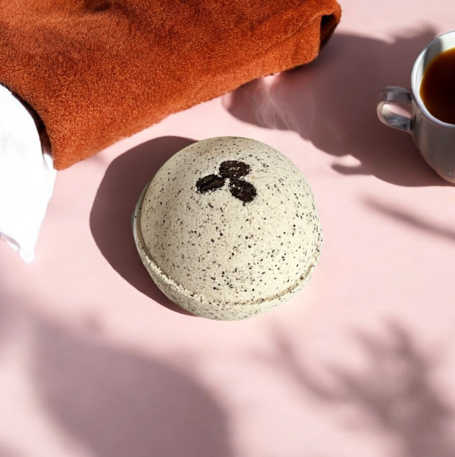 Cappuccino and Coffee Bean Bath Bomb