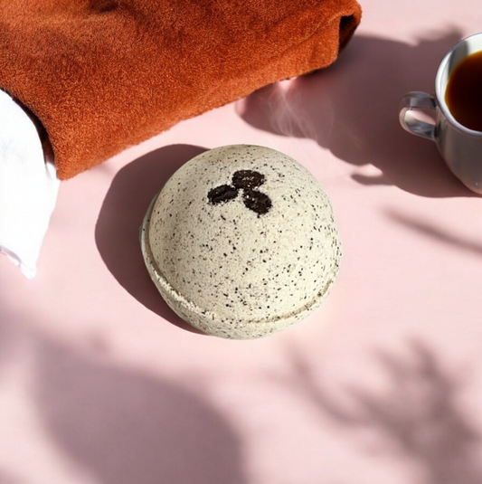 Cappuccino and Coffee Bean Bath Bomb