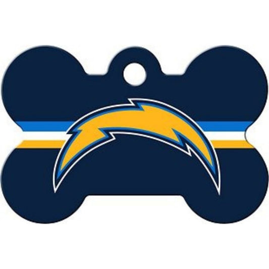 San Diego Chargers NFL Pet ID Tag - Large Bone