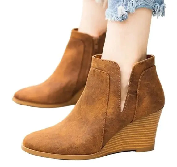 Classic Roman Zip Boots