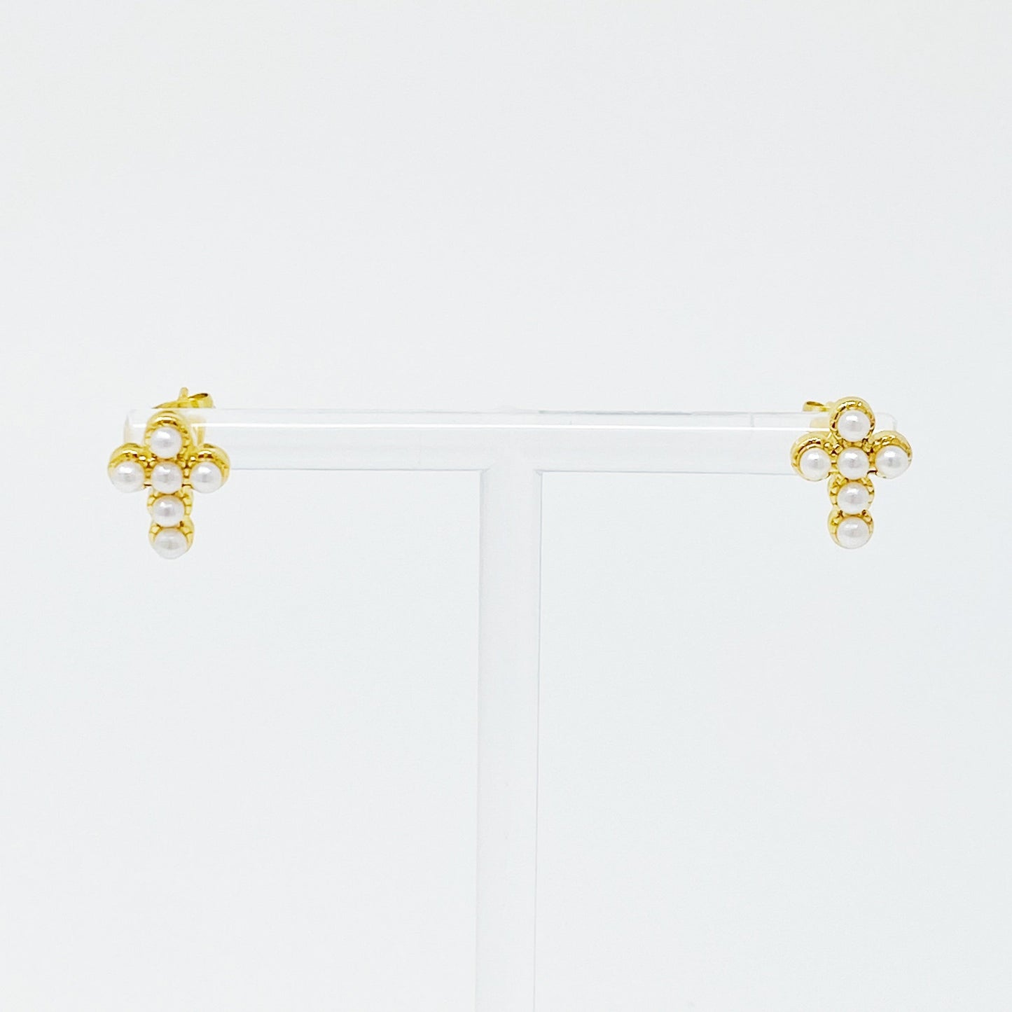 Dainty Cross Stud Earrings