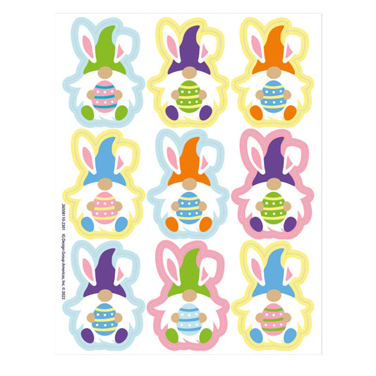 Eureka Easter Gnome Stickers, Pack of 36 (EU 650811)