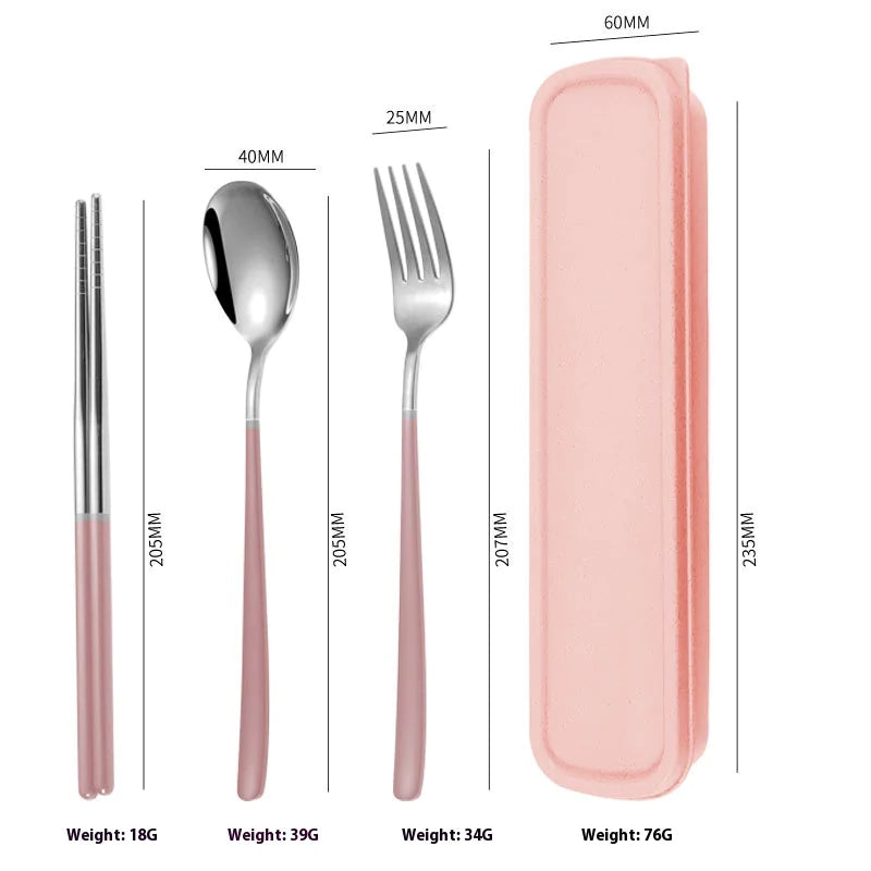 Portable Stainless Steel Cutlery Set