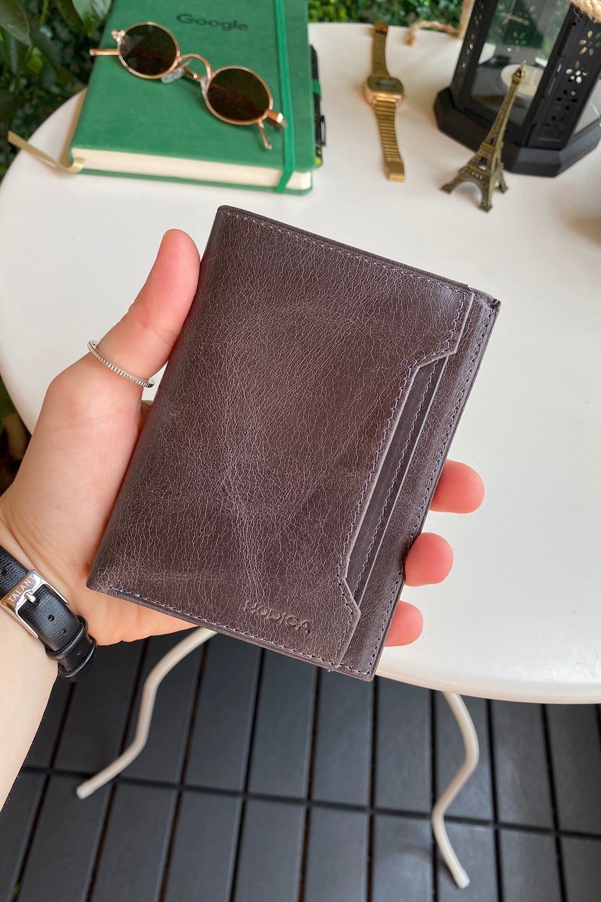 Oregon - Genuine Leather Wallet with Removable Card Holder