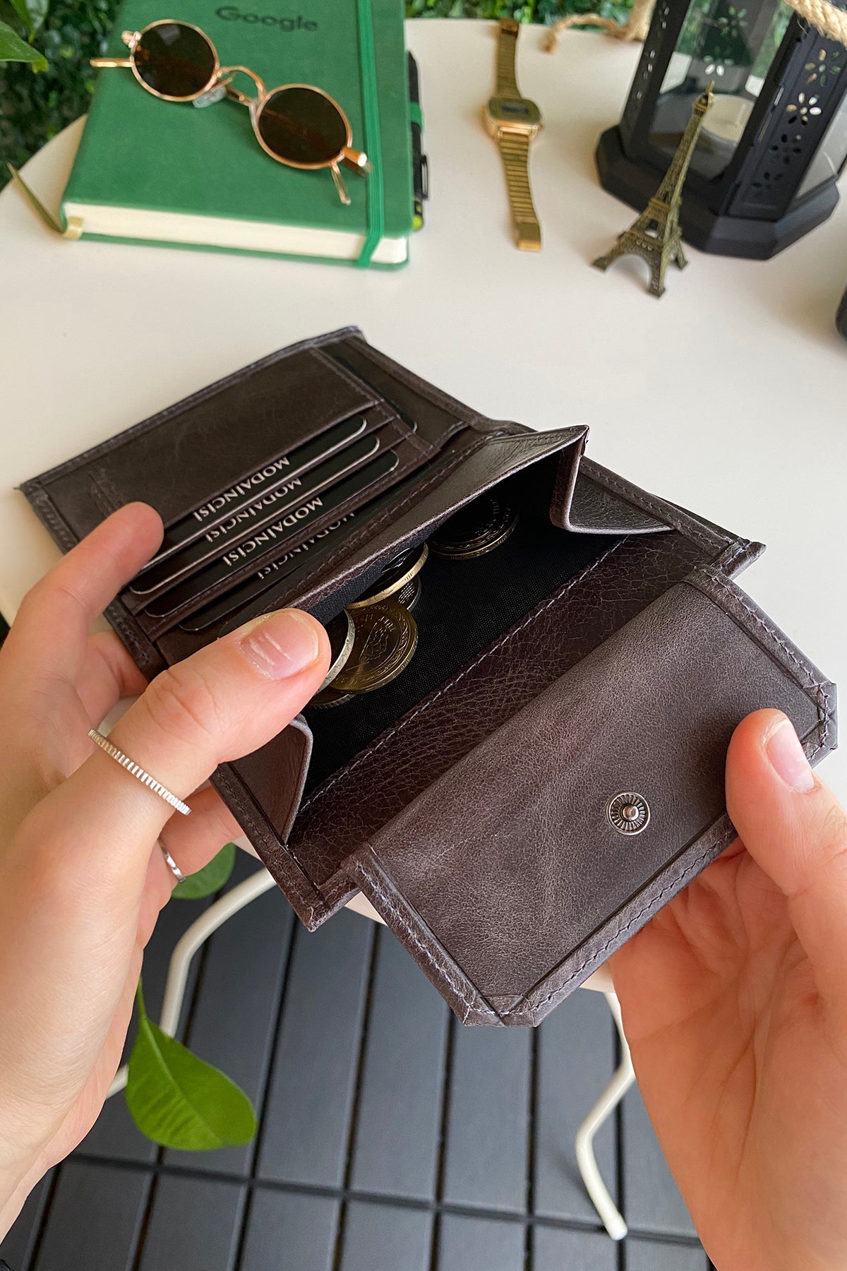 Oregon - Genuine Leather Wallet with Removable Card Holder