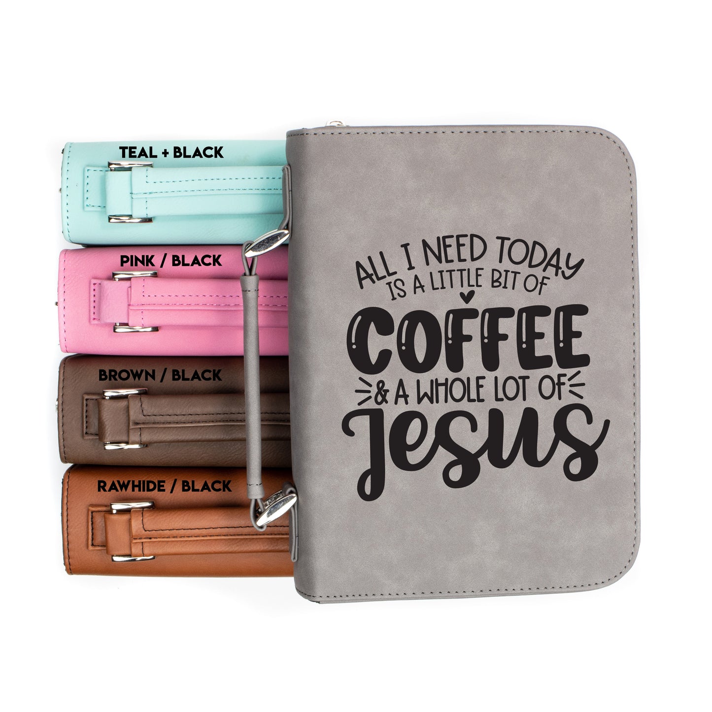 Coffee & A Whole Lot Of Jesus Bible Book Cover