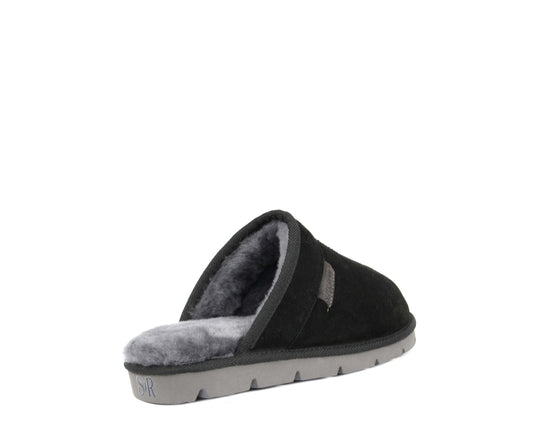 BIG N TALL - Slide Slipper - Khulan Mens - Black