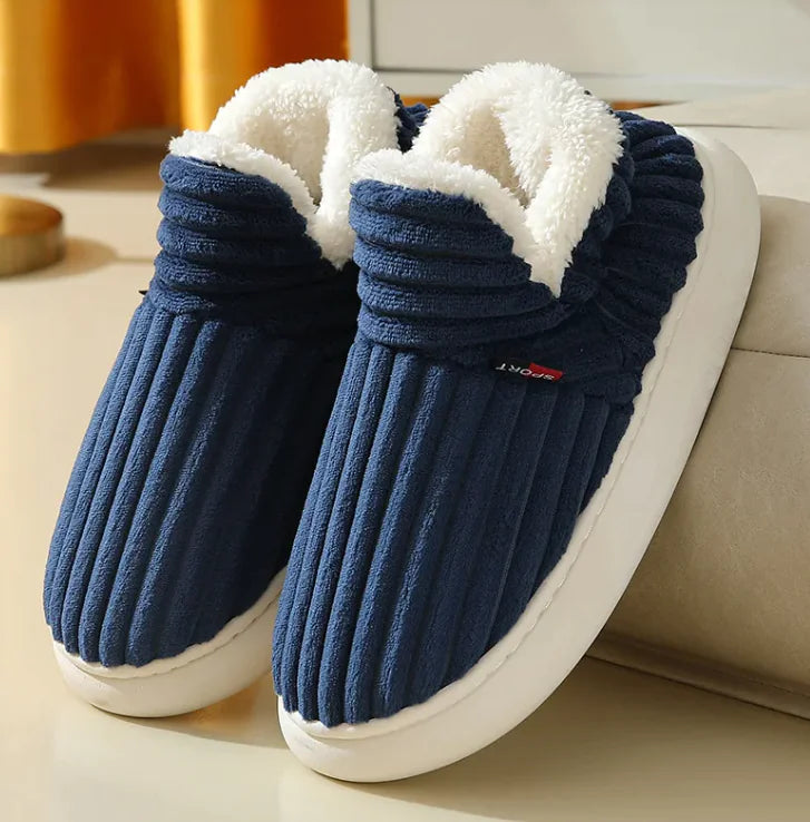 Men's & Women's Fleece Plush Cotton Slippers