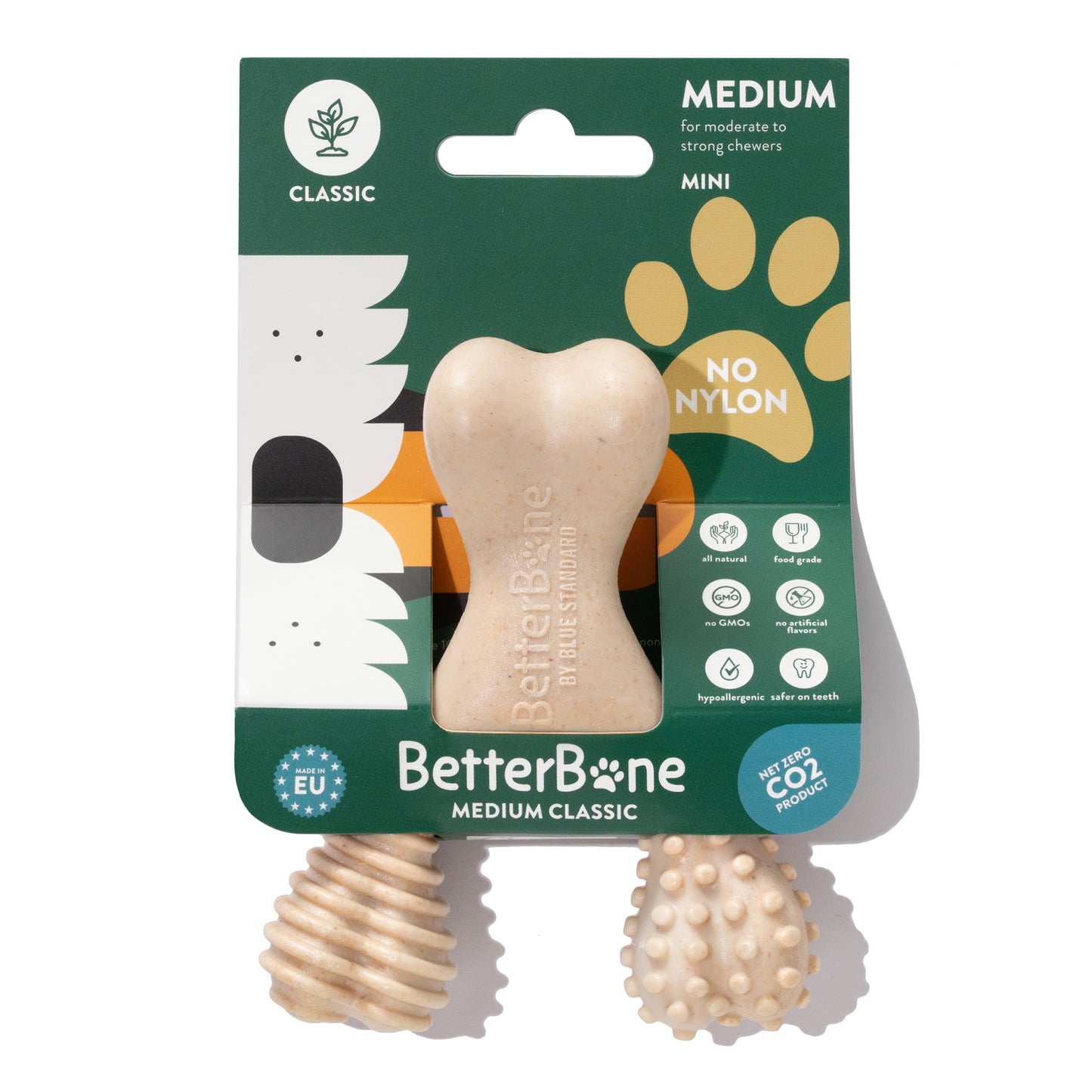 BetterBone MEDIUM Durability CHEW TOY: Perfect Chew for Everyday Chewers | Natural, Eco-Friendly, Non-Toxic