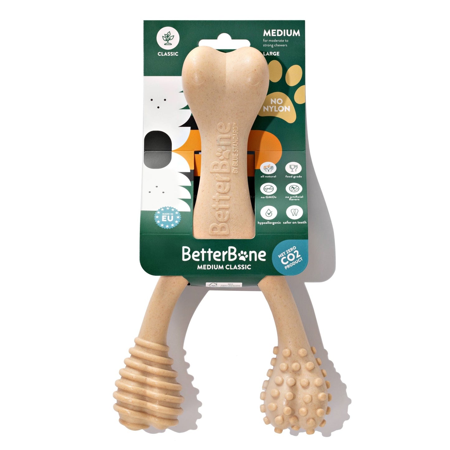 BetterBone MEDIUM Durability CHEW TOY: Perfect Chew for Everyday Chewers | Natural, Eco-Friendly, Non-Toxic