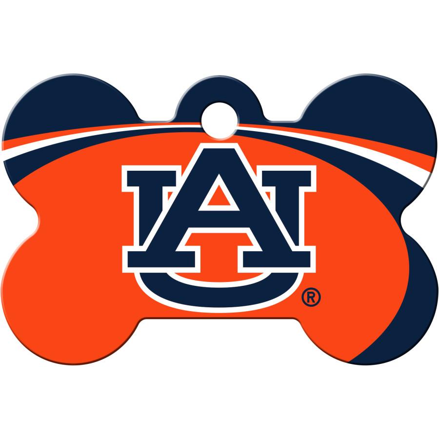 Auburn University Tigers NCAA Pet ID Tag - Large Bone