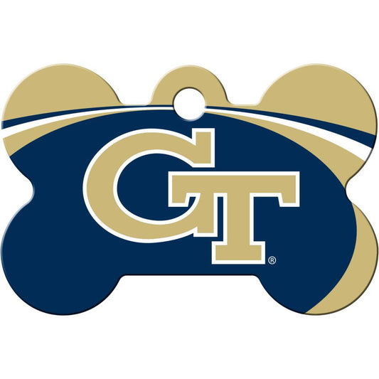 Georgia Tech Yellow Jackets NCAA Pet ID Tag - Large Bone