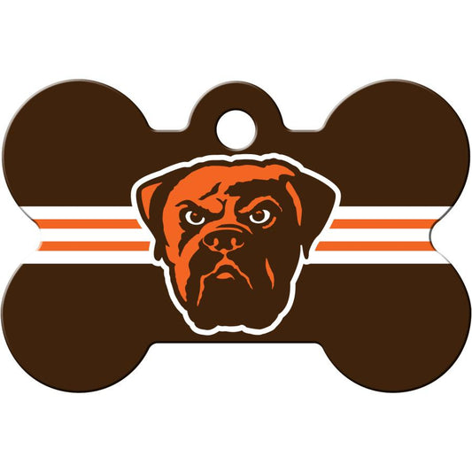 Cleveland Browns NFL Pet ID Tag - Large Bone