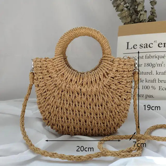 Artisan Handmade Woven Straw Bag