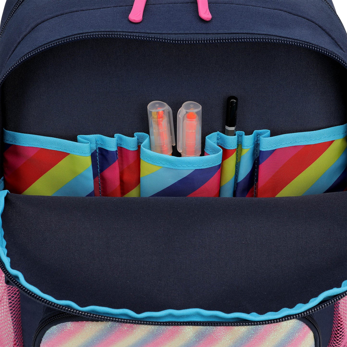 Kids Backpack for School | Retro Rainbow | 16" Tall