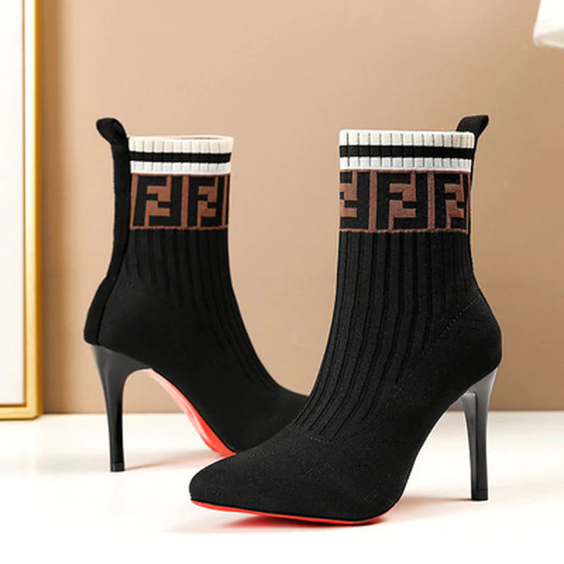 Chic Stylish Sock Heels