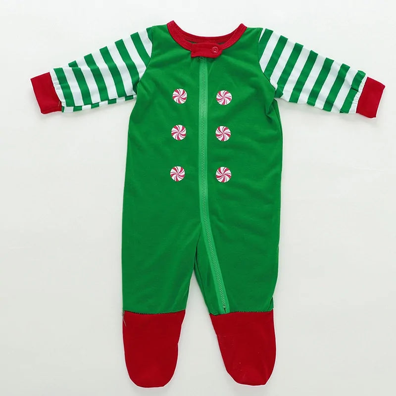 Elf Matching Christmas Family Pajama Set