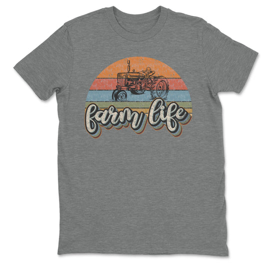 Retro Farm Life Unisex Tee - Designed & Printed in the USA, Professionally Crafted Clothing