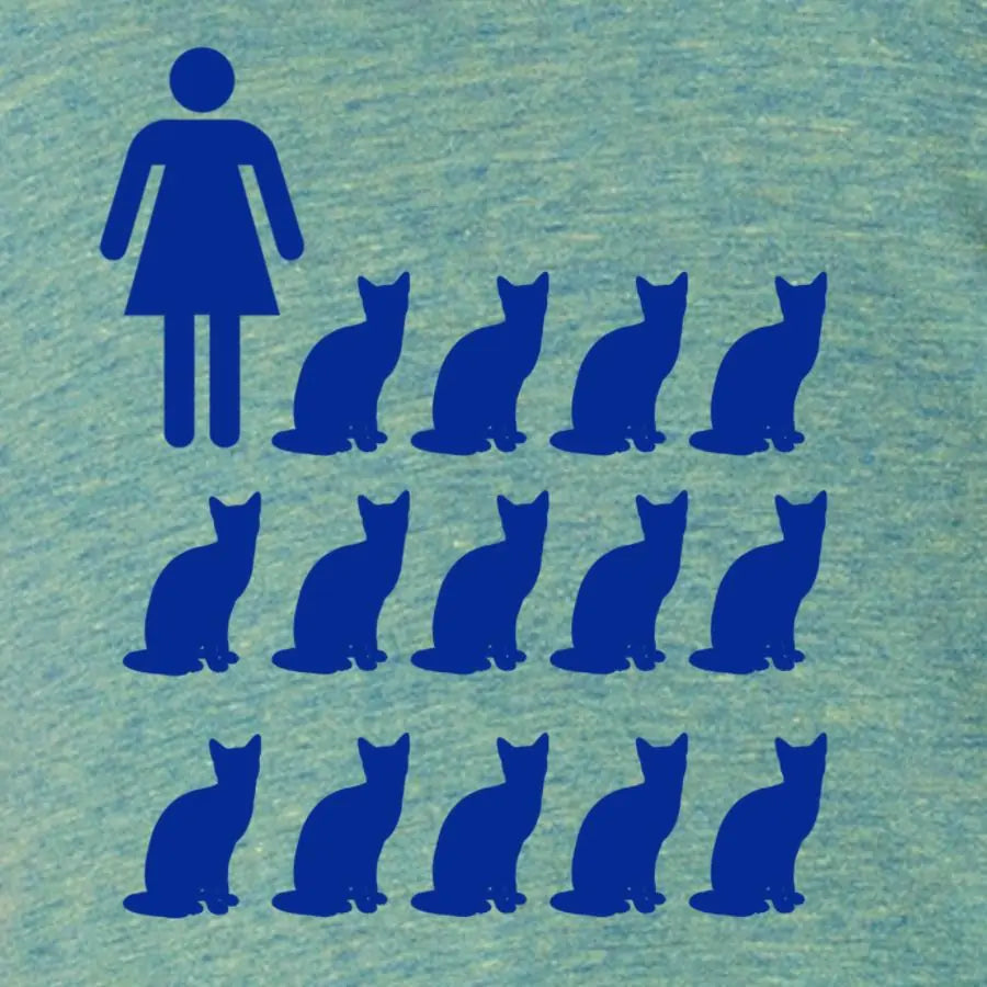 Woman's Print Shirt - Crazy Cat Lady