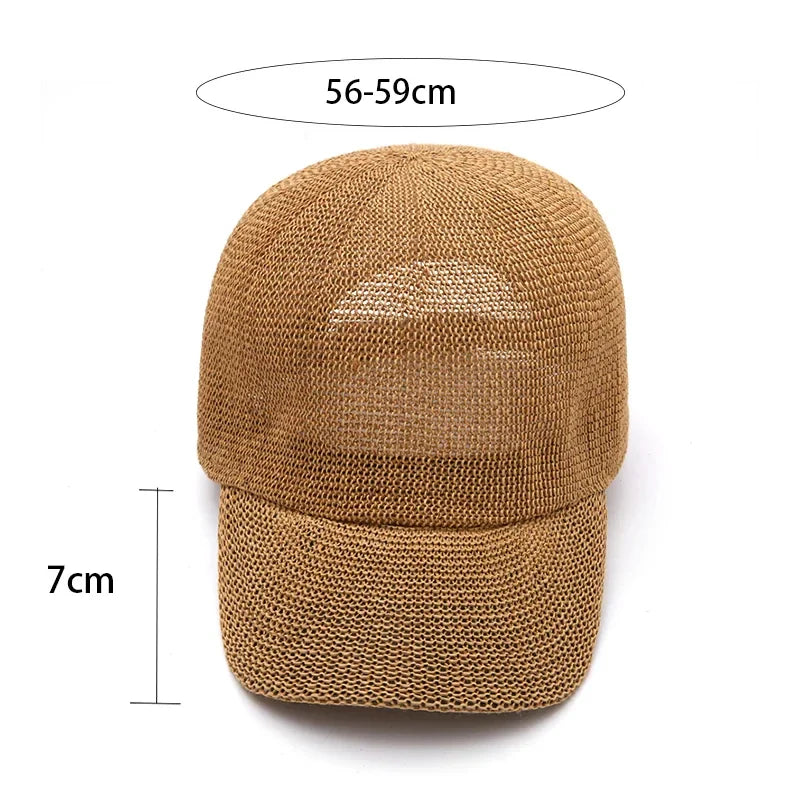 Mesh Summer Baseball Beach Hat