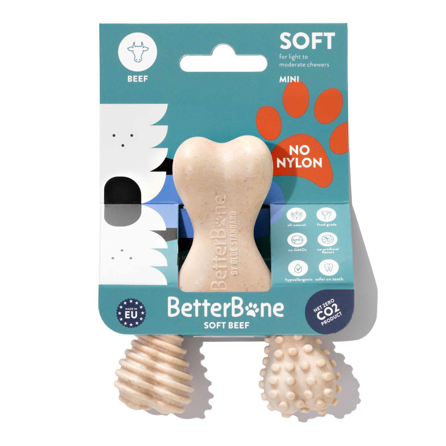 BetterBone SOFT Durability CHEW TOY: Perfect Natural Chew for Teething Puppies, Senior Dogs & Gentle Chewers | Natural, Eco-Friendly, Non-Toxic