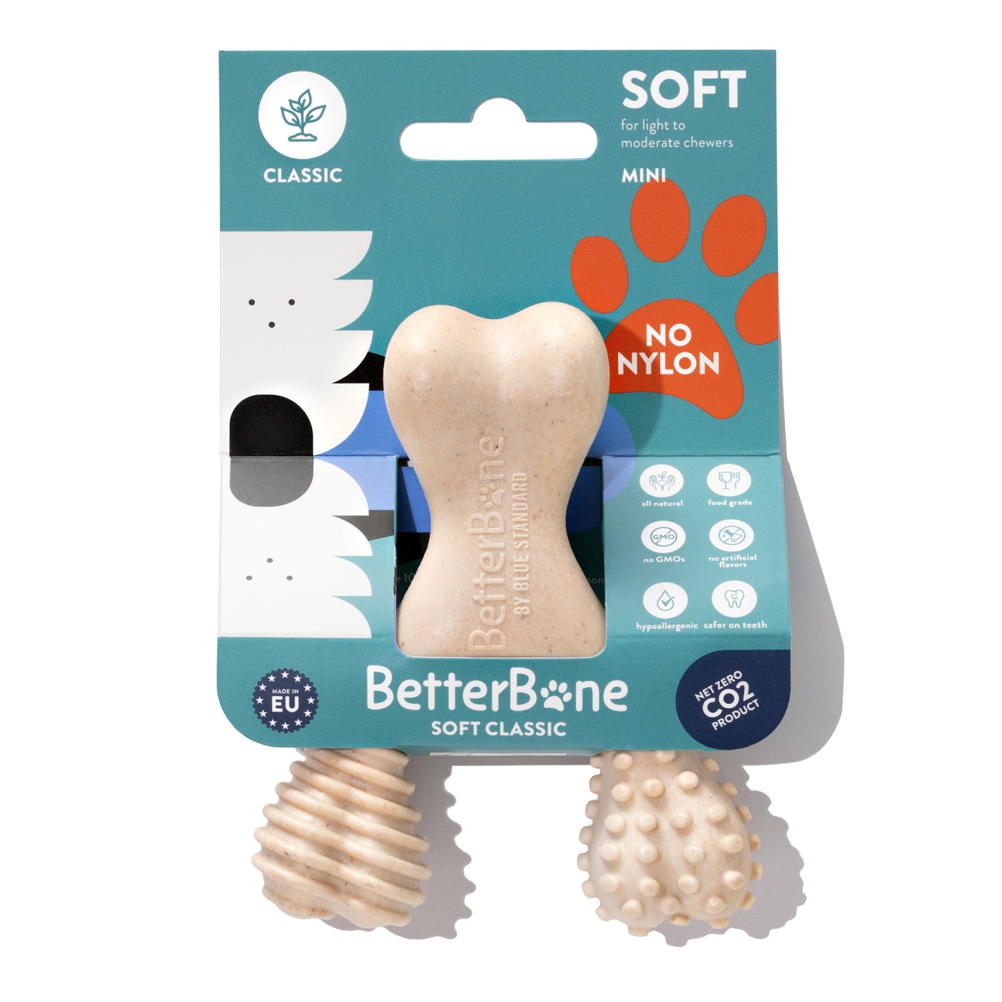 BetterBone SOFT Durability CHEW TOY: Perfect Natural Chew for Teething Puppies, Senior Dogs & Gentle Chewers | Natural, Eco-Friendly, Non-Toxic