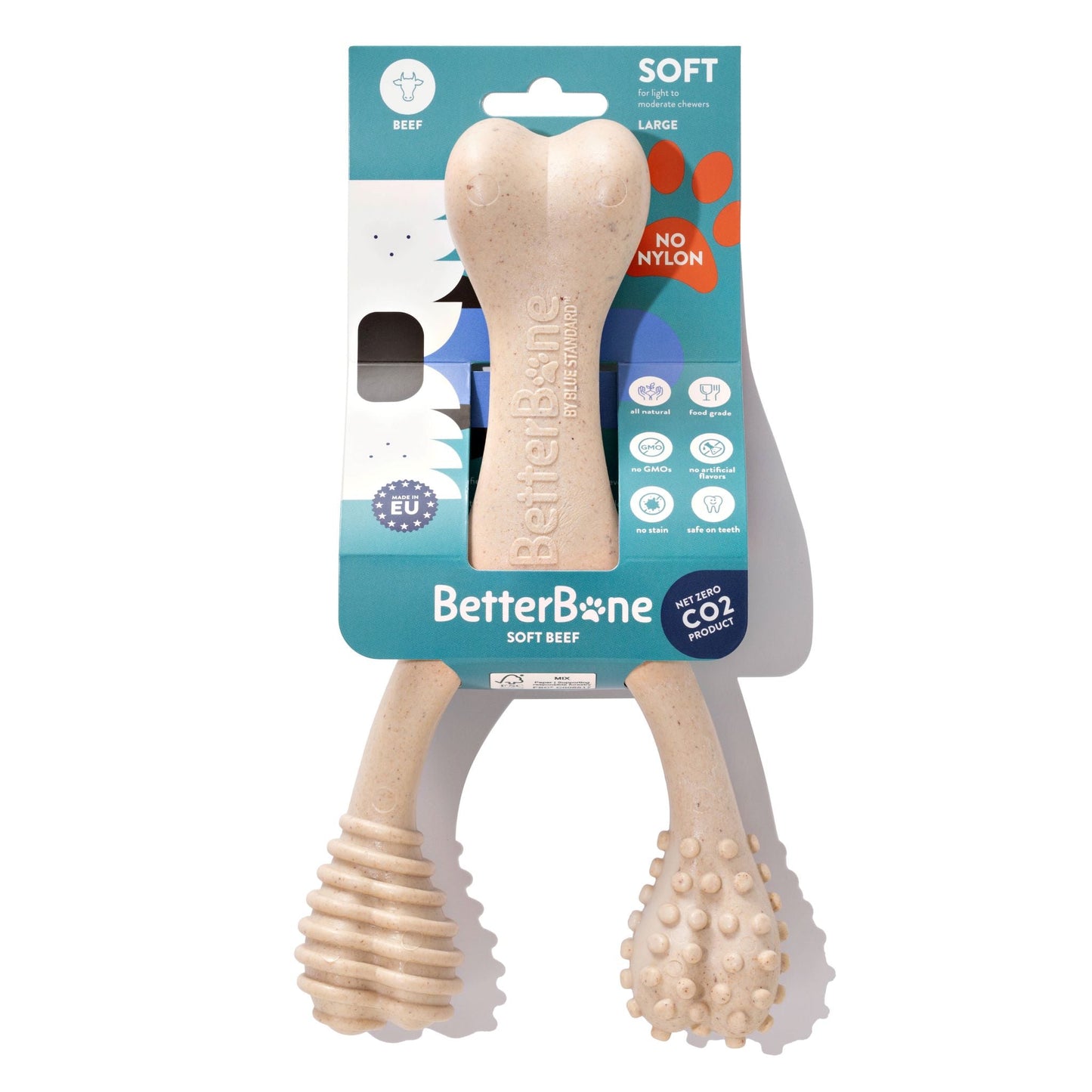 BetterBone SOFT Durability CHEW TOY: Perfect Natural Chew for Teething Puppies, Senior Dogs & Gentle Chewers | Natural, Eco-Friendly, Non-Toxic