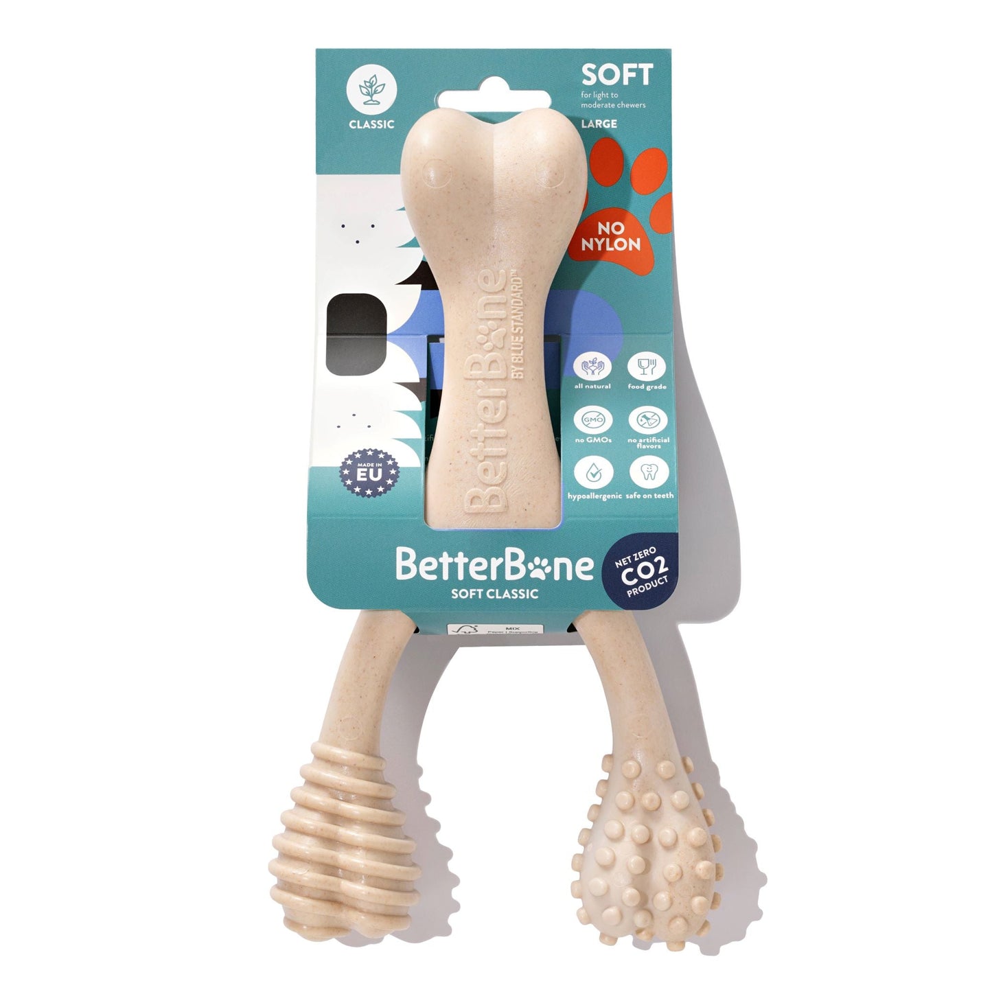 BetterBone SOFT Durability CHEW TOY: Perfect Natural Chew for Teething Puppies, Senior Dogs & Gentle Chewers | Natural, Eco-Friendly, Non-Toxic