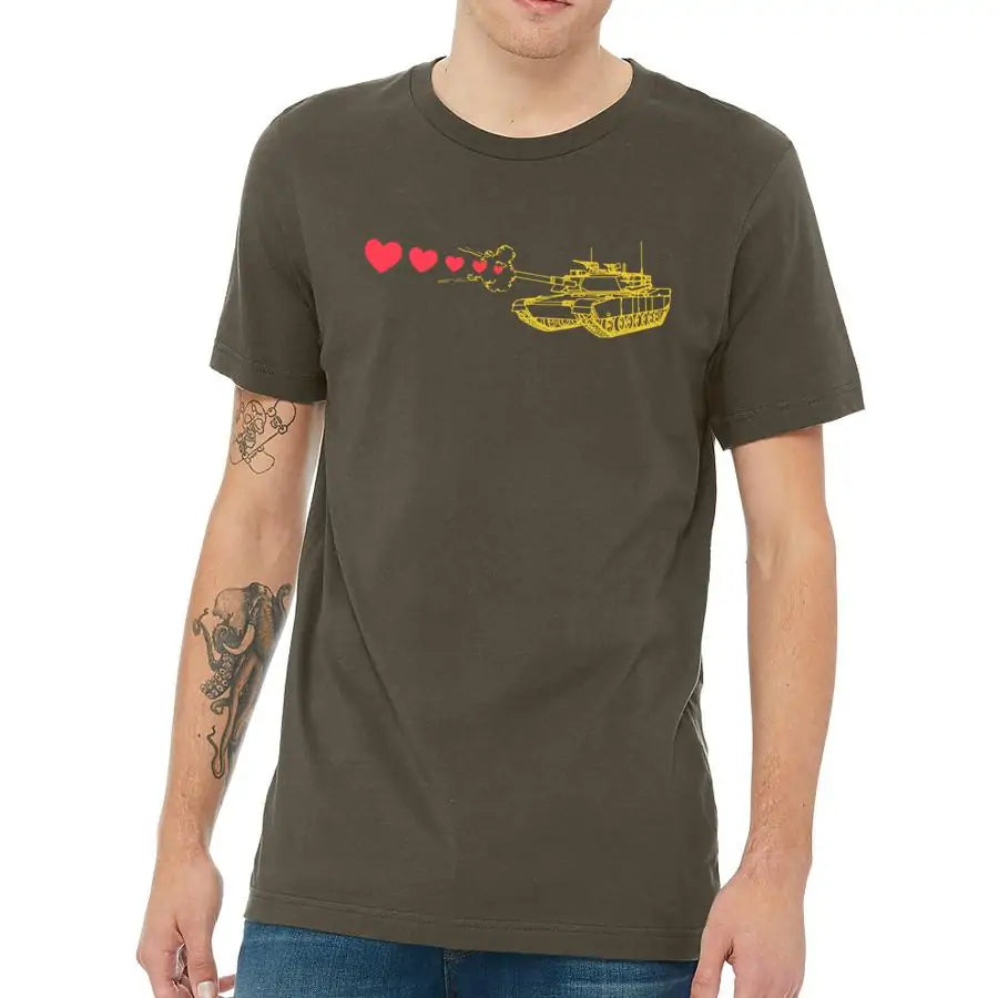 Men's Print Shirt - Love Tank