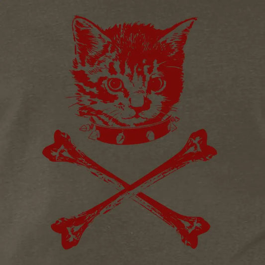 Men's Print Shirt - Danger kitty