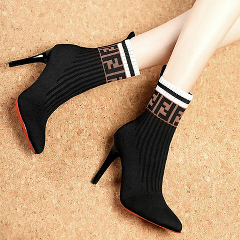 Chic Stylish Sock Heels