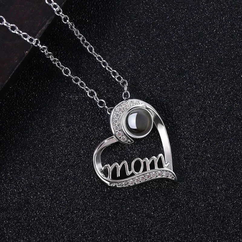 MOM Heart Necklace