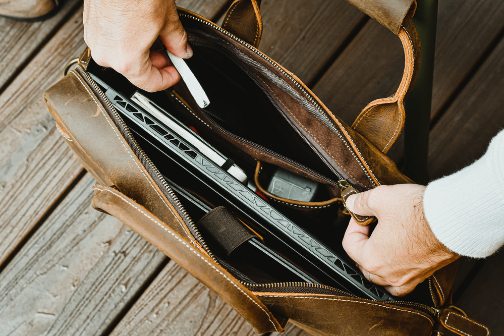 The Welch Briefcase | Vintage Leather Messenger Bag