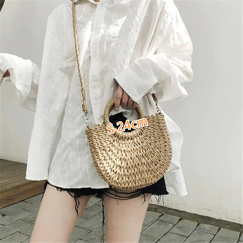 Artisan Handmade Woven Straw Bag