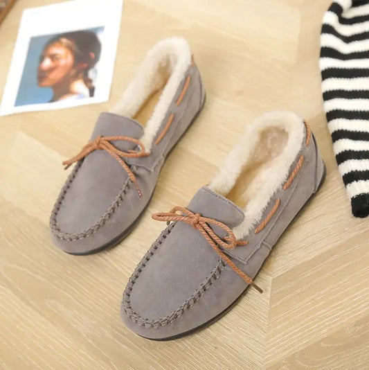 Winter Casual Plush Flat Shoes