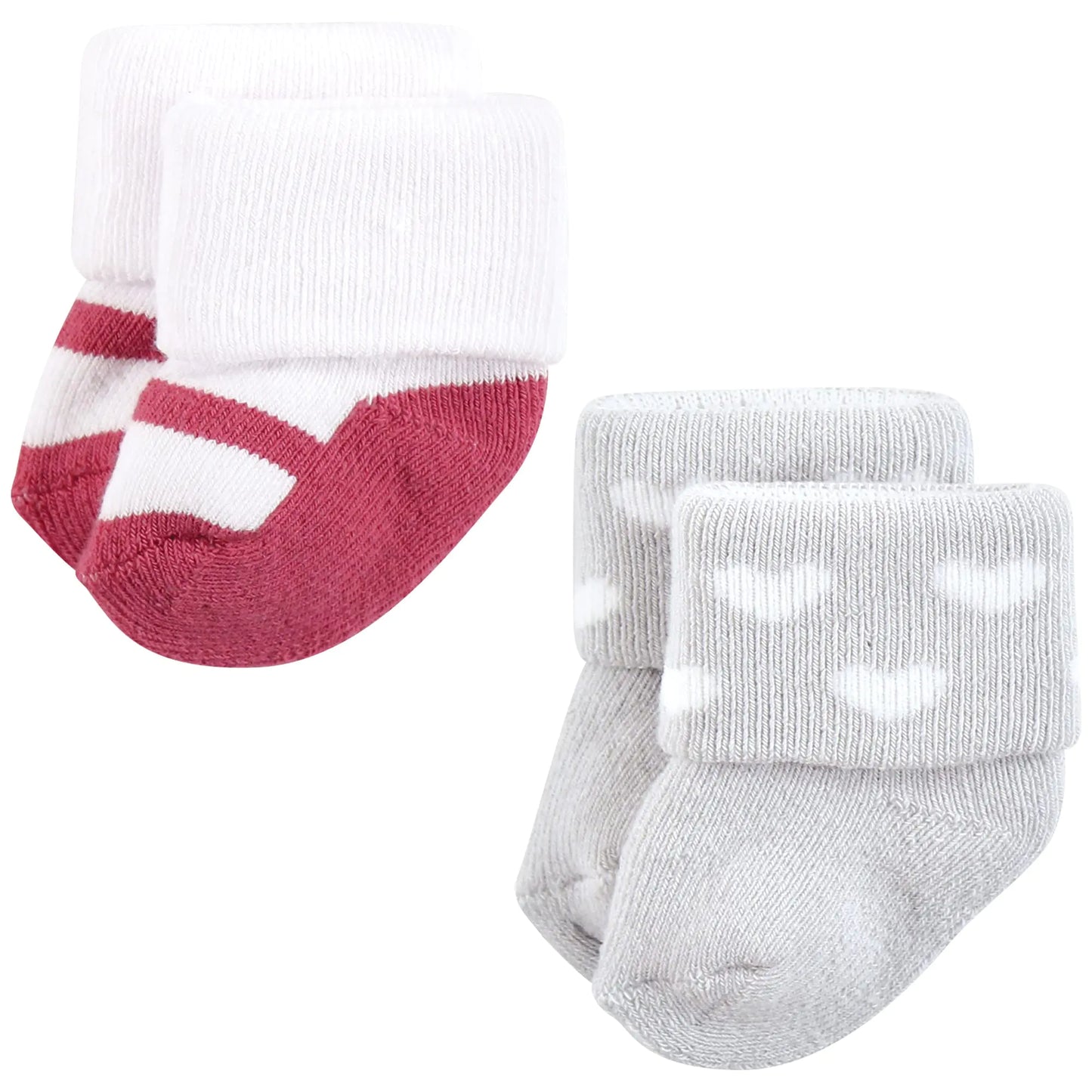 Hudson Baby Baby Girls' Cotton Rich Newborn and Terry Socks 6-12 Months / 12-pack