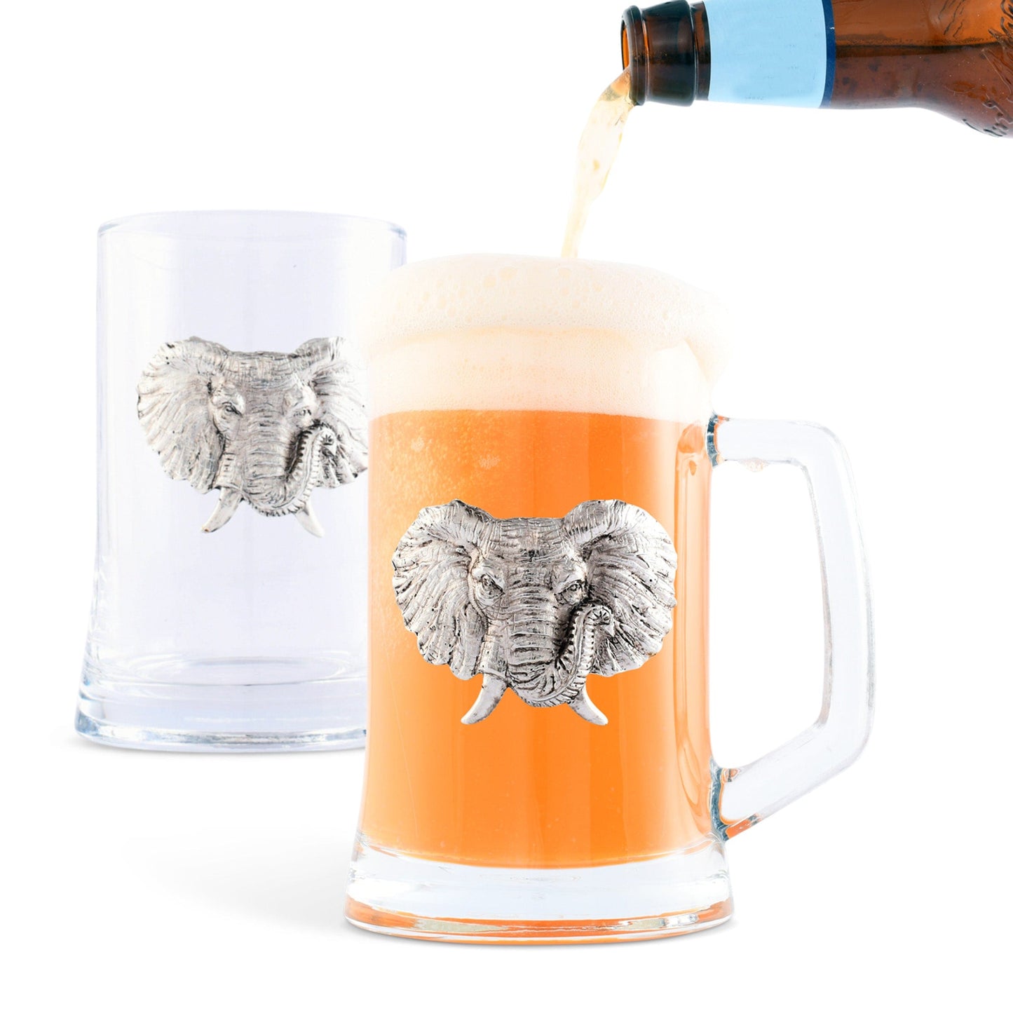 Elephant Beer Mugs - Set of 2