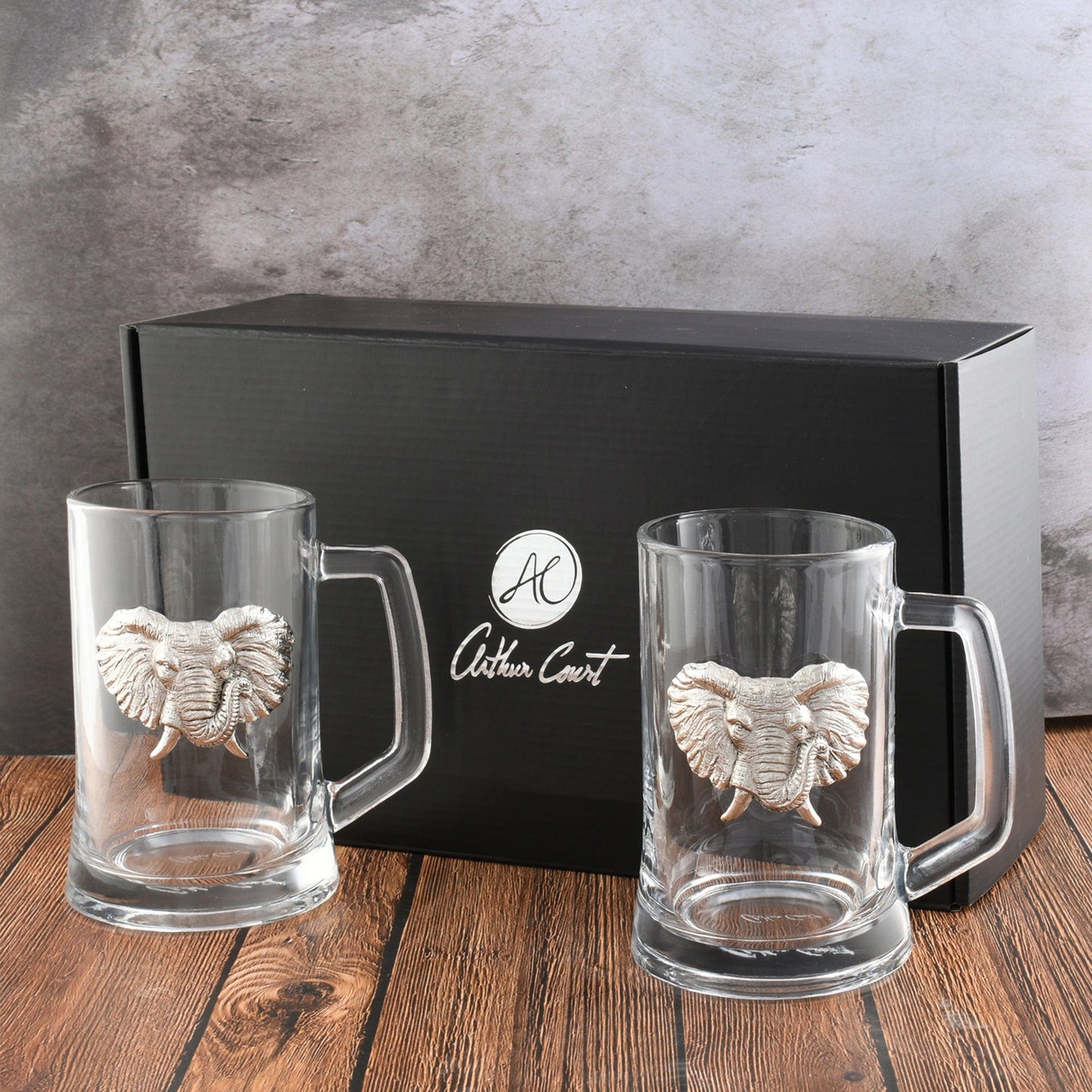 Elephant Beer Mugs - Set of 2