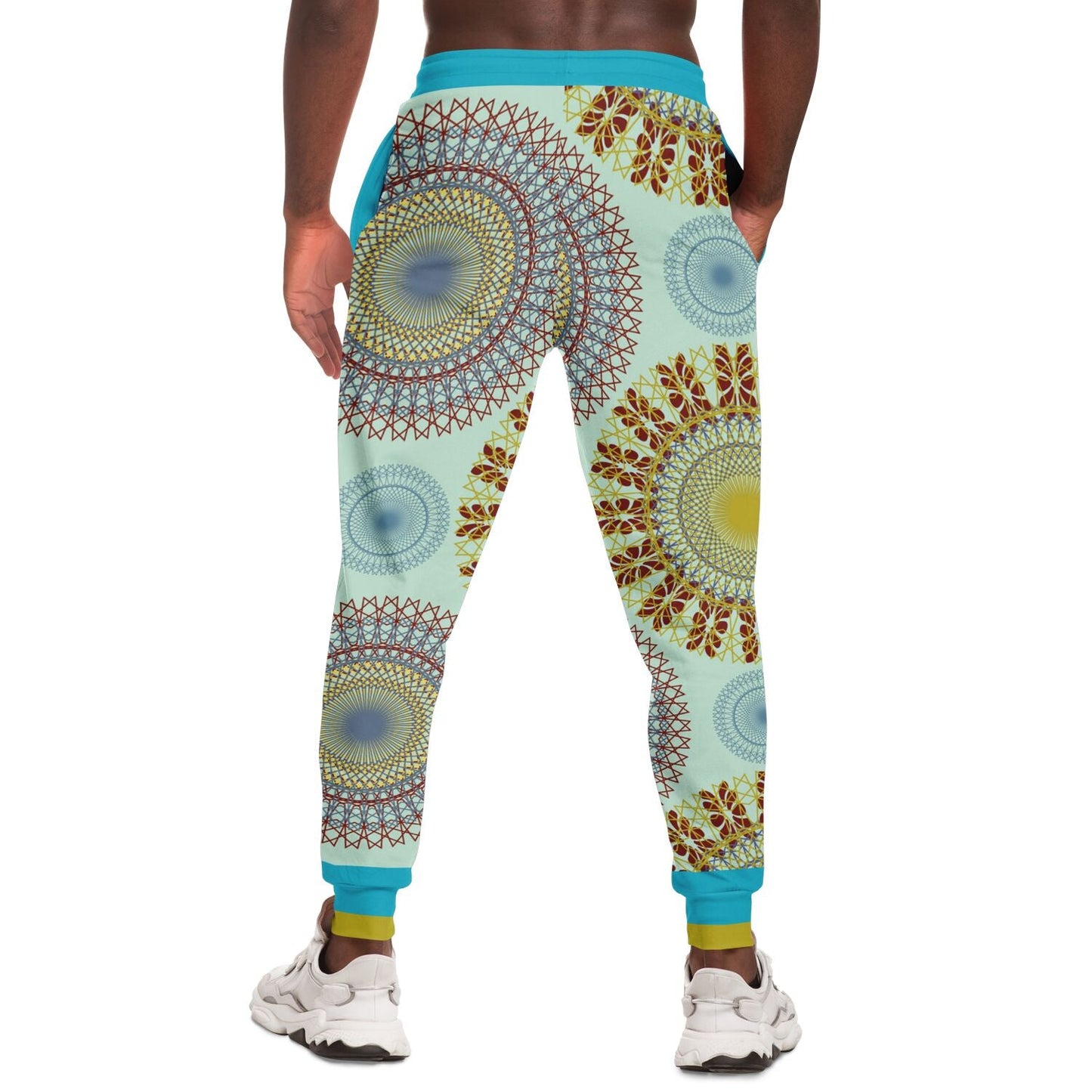 Hendrix Sun Dial Retro Print Eco-Poly Unisex Joggers