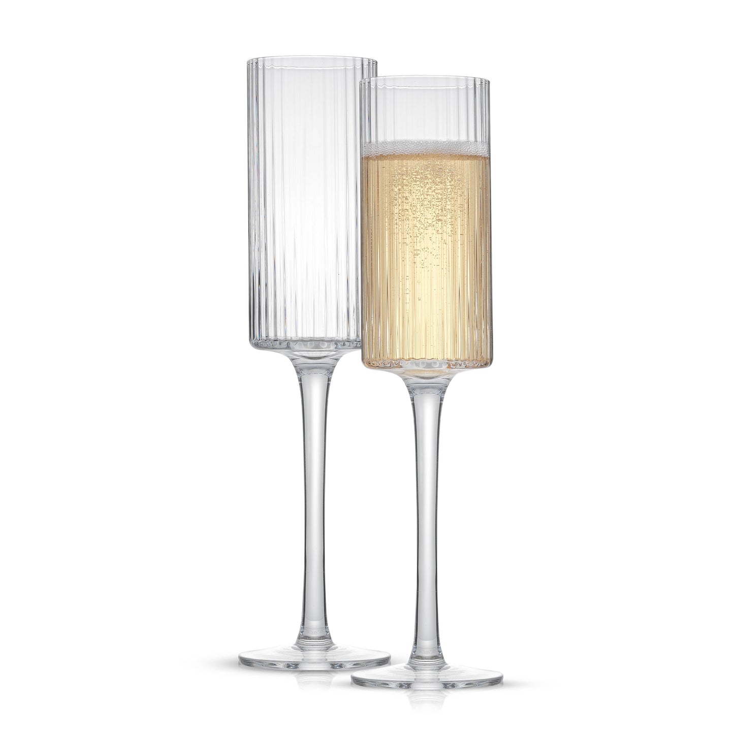 Ribbed Champagne Glass - Set of 4