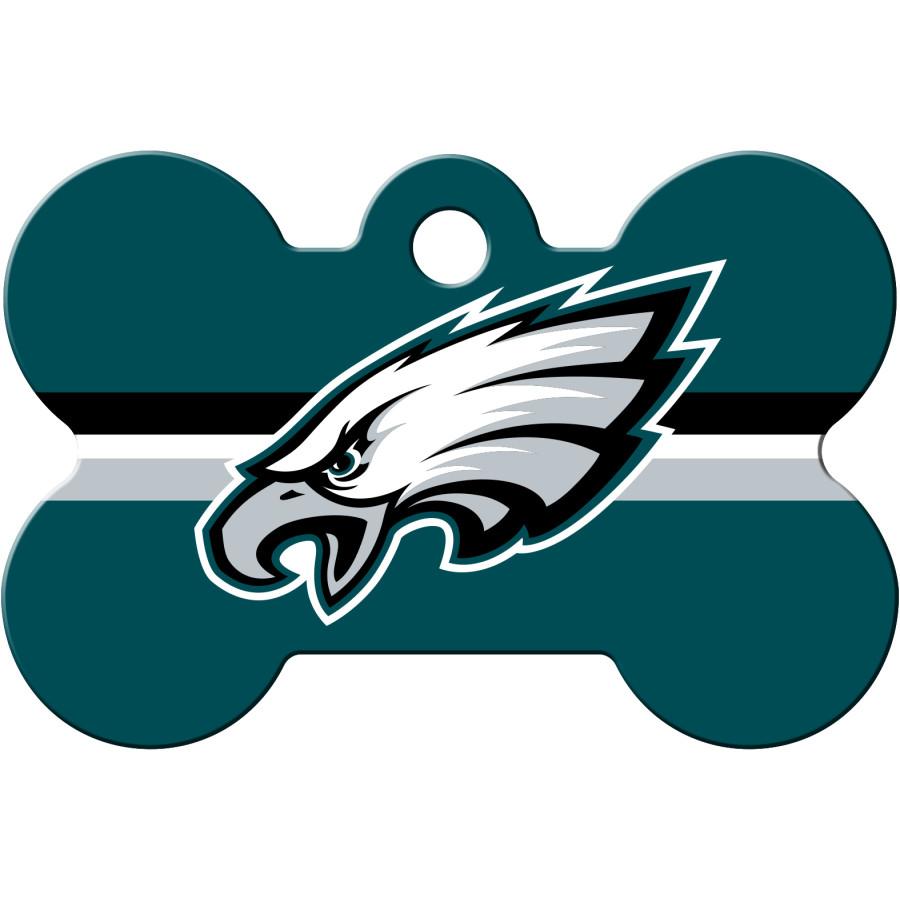 Philadelphia Eagles NFL Pet ID Tag - Large Bone