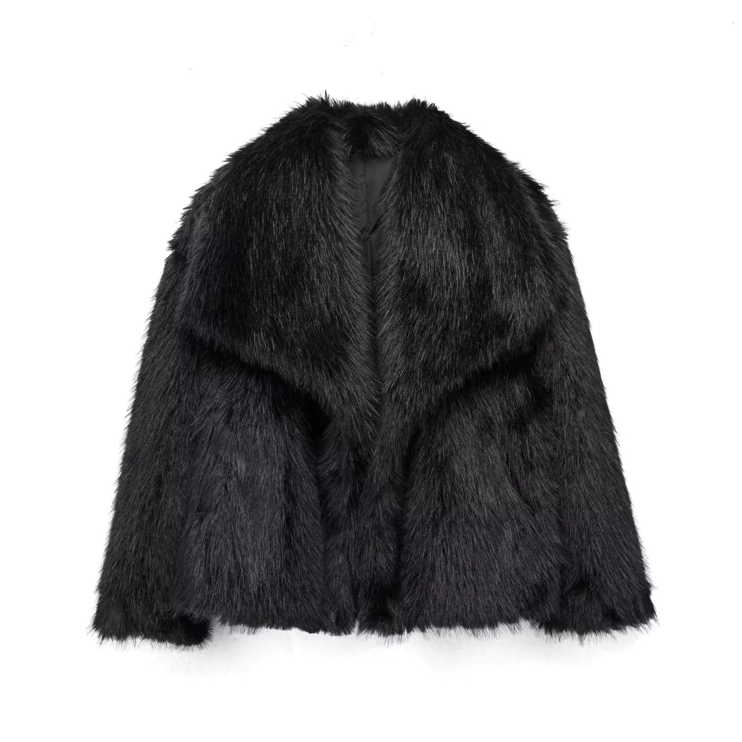 Women's Faux Fox Fur Coat