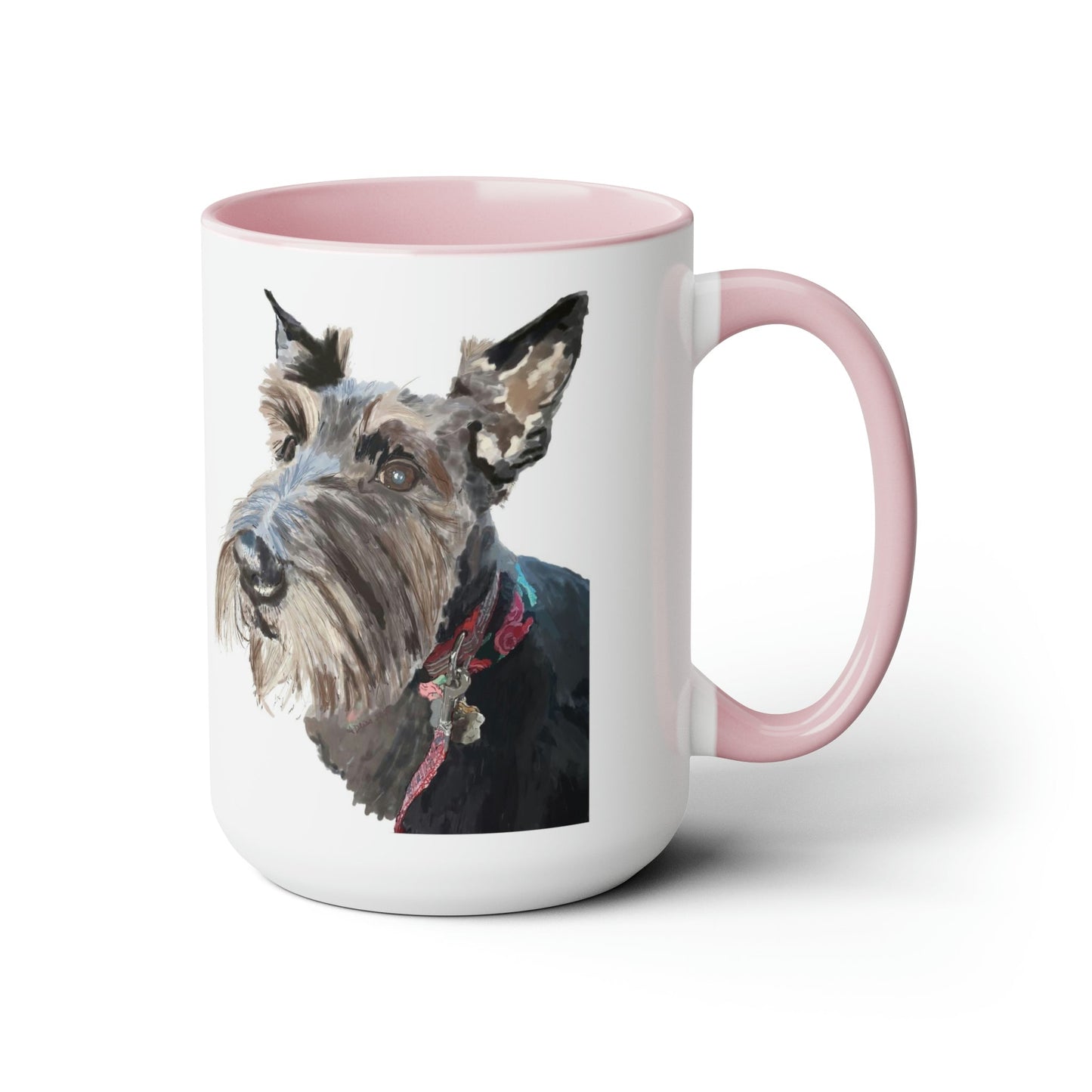 “Fala” Dog Two-Tone Coffee Mugs, 15oz